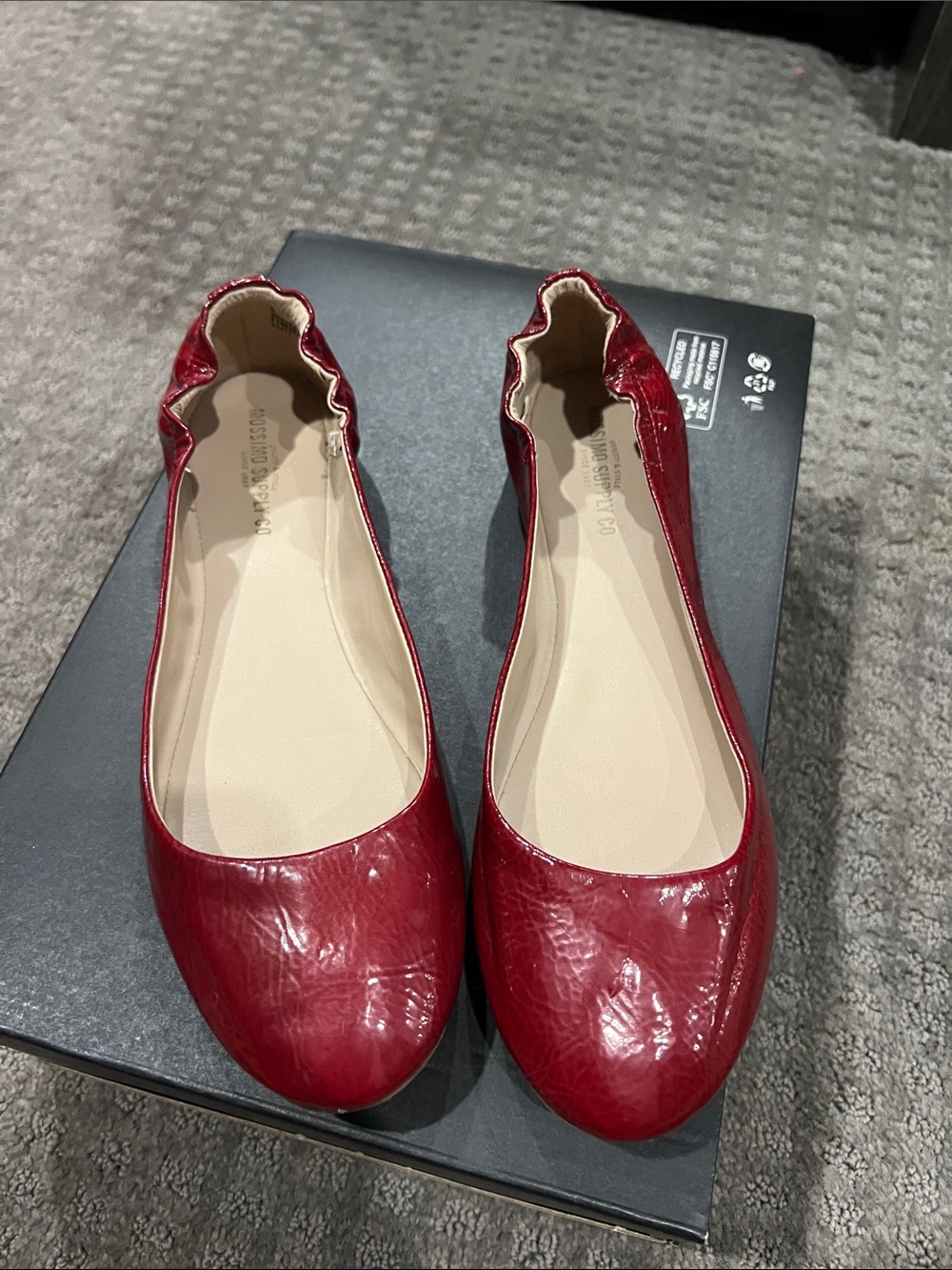 Mossimo Supply Co. Red Patent Ballet Flats